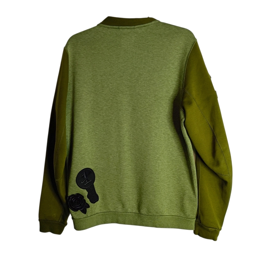 Nike -Black Rose Tech Fleece Green Jacket - Size M - Picture 4 of 8